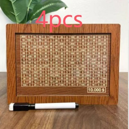 Money Box Piggy Bank Wood Money Bank Reusable Money Box With Saving Goal And Numbers To Check For Helps The Habit Of Saving