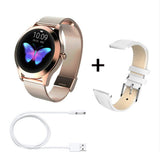 Heart Rate Monitoring Smart Bracelet | Sports Step Tracker Fitness Watch | Multi-Sport Mode Activity Tracker | Calorie & Distance Counter | Custom Dial Display | Stainless Steel Body | Long Battery Life - Apparel & Accessories > Jewelry > Smart Watches