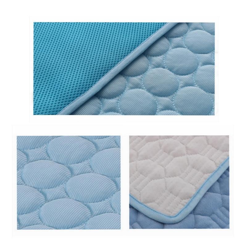 Ice Silk Pet Cooling Pad for Dogs & Cats | Summer Cold Nest Mat | Breathable Heat-Resistant Cooling Cushion | Lightweight Portable Bed | S–XL Sizes - Animals & Pet Supplies > Pet Supplies > Pet Beds > Cooling Beds