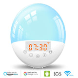 SmartWake | Alarm Clock With Wake Up Light | WiFi Voice Control | Sunrise Wake Up Light | Gentle Natural Wake Up -