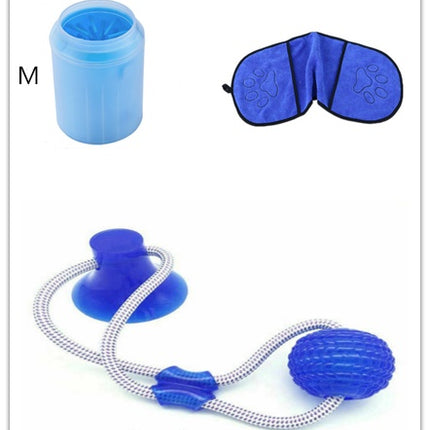 Pet Paw Cleaner Cleaning Kit Cup Soft Brush Can