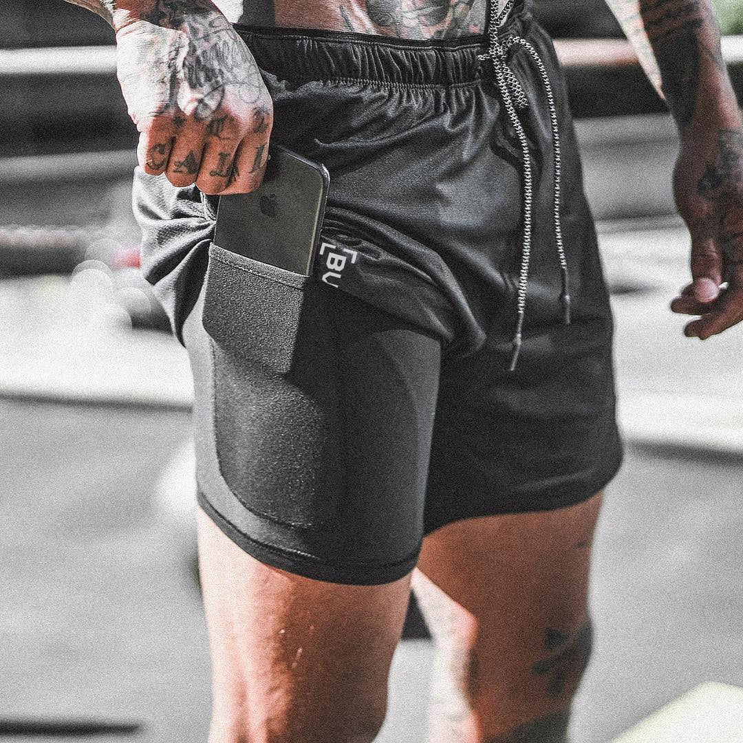 AeroFit | Pocket Compression Shorts | Moisture-Wicking Breathable | All-Day Comfort | Easy Wear and Style -