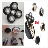 NovaGroom | 5-In-1 Shaver | Five Floating Blades | Nose And Beard Trimmer | Black | Close Head And Face Grooming -