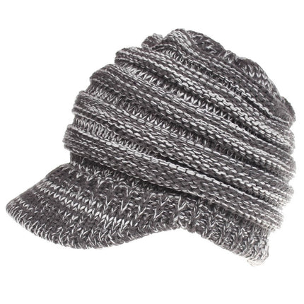 Women Ponytail Beanies Autumn Winter Hats Female Soft Knitting Caps Warm Ladies Skullies