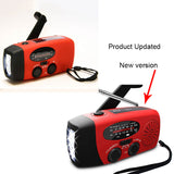 SolarPulse | Hand Crank Radio Flashlight | Usb Charging | Solar Powered | Red | Reliable Outdoor Power -