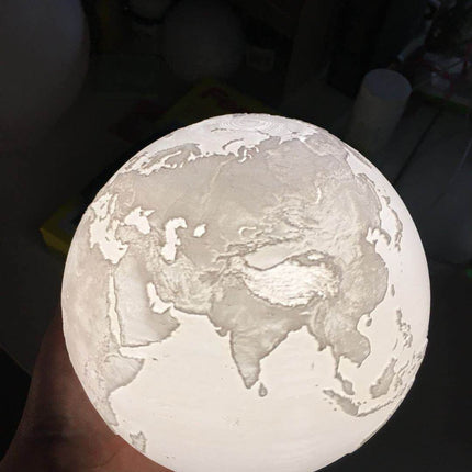 Double color touch 3D printing earth Jupiter lamp