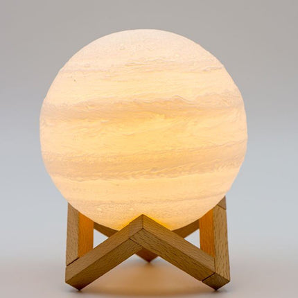 Double color touch 3D printing earth Jupiter lamp