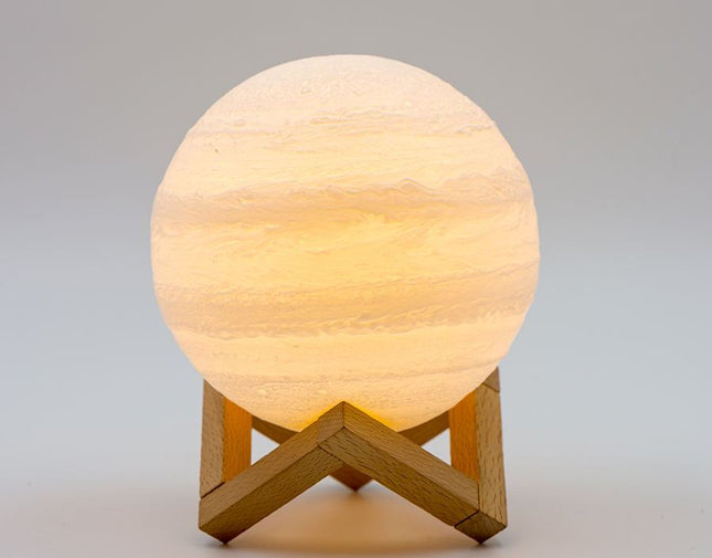 Double color touch 3D printing earth Jupiter lamp
