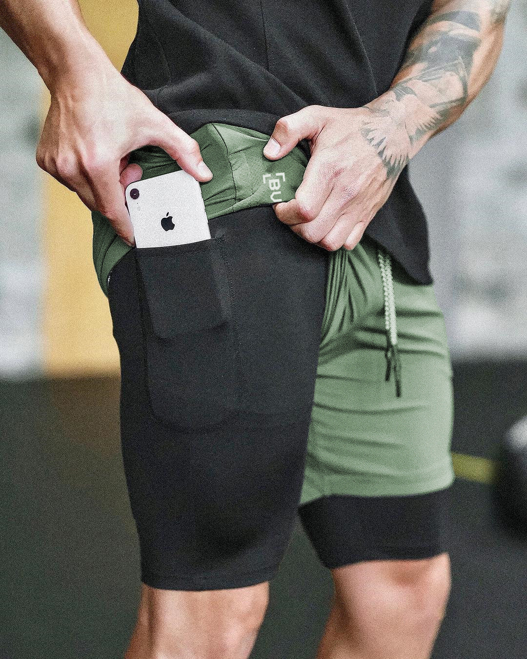 AeroFit | Pocket Compression Shorts | Moisture-Wicking Breathable | All-Day Comfort | Easy Wear and Style -