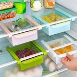 FreshSpace | Fridge Storage Rack | Hanging Drawer | Polypropylene Material | Clear | Space Saving Fridge Organizer -