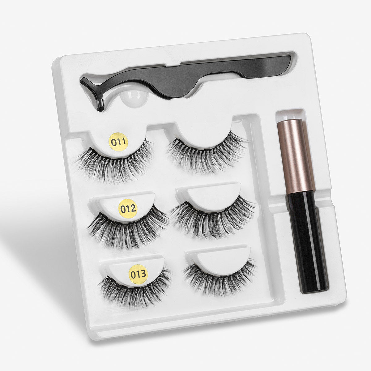 Magnetic False Eyelashes | Fashion Cotton Stem Lash Pair | Lightweight Chemical Fiber Lashes | Reusable Natural Look Magnetic Eyelash Set | Easy Wear & Comfortable Fit - Health & Beauty > Personal Care > Cosmetics > Makeup > Eye Makeup > False Eyelashes