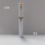 Mini Electric Eyebrow Trimmer | Painless Lipstick-Style Brows Shaver with LED Light | 18K Gold-Plated Hypoallergenic Head | Portable Precision Hair Remover for Women | Safe Daily Eyebrow Epilator - Health & Beauty > Personal Care > Shaving & Grooming > Hair Removal > Epilators