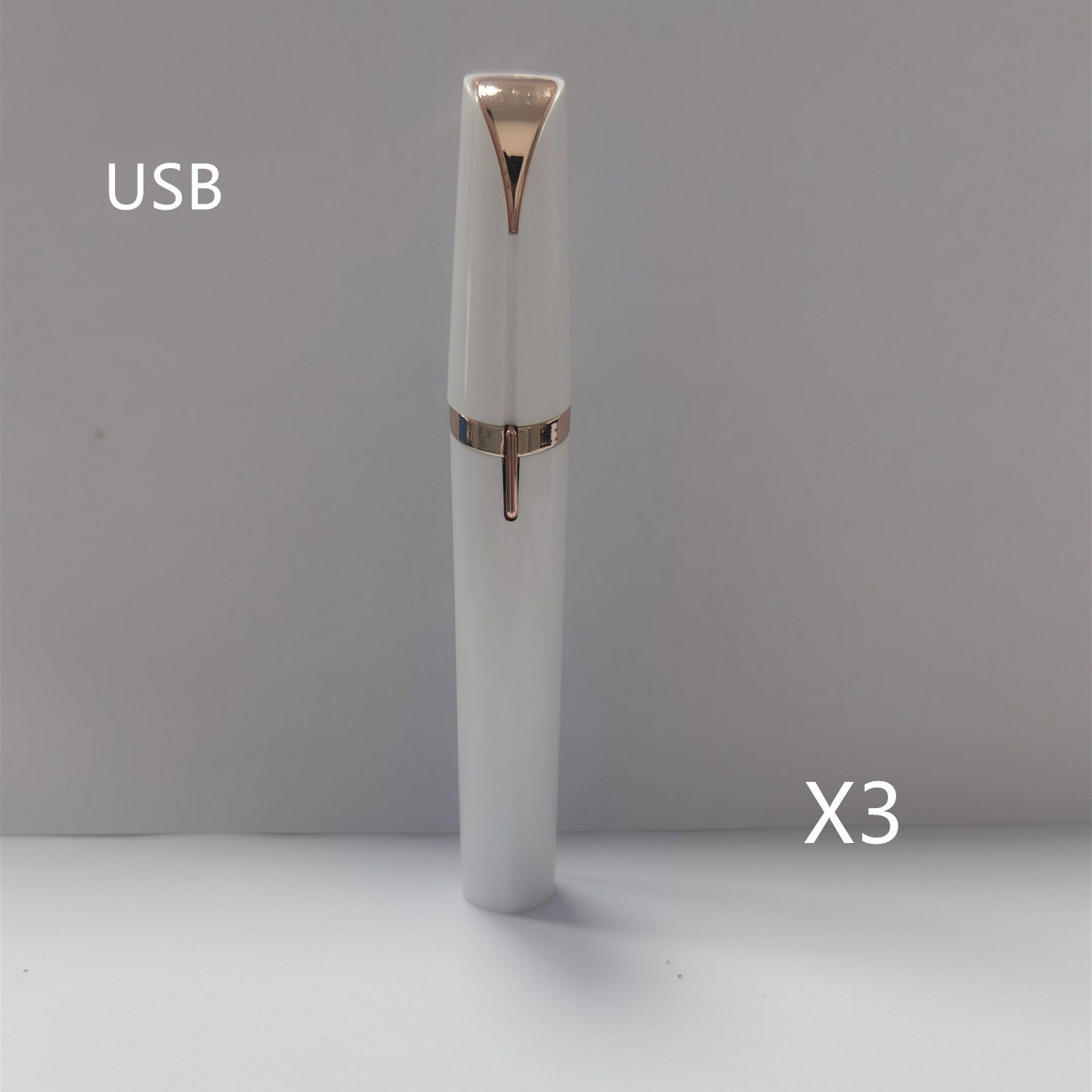 Mini Electric Eyebrow Trimmer | Painless Lipstick-Style Brows Shaver with LED Light | 18K Gold-Plated Hypoallergenic Head | Portable Precision Hair Remover for Women | Safe Daily Eyebrow Epilator - Health & Beauty > Personal Care > Shaving & Grooming > Hair Removal > Epilators