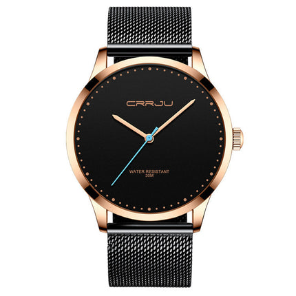 Stainless Steel Mesh Belt Fashion Watch Men