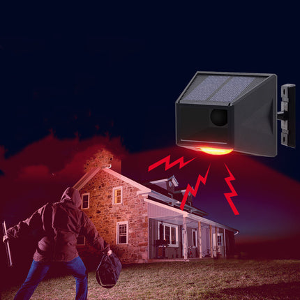 Solar Infrared Body Sensing Remote Control Alarm Lamp