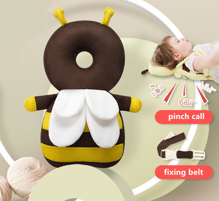 CuddleGuard | Baby Head Guard Cushion | Soft Velvet | Elastic Filler | 33x20 cm | Protects Head From Falls -