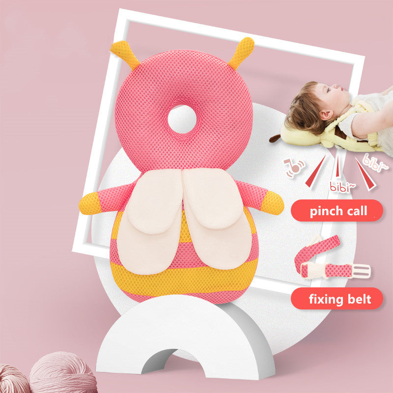 CuddleGuard | Baby Head Guard Cushion | Soft Velvet | Elastic Filler | 33x20 cm | Protects Head From Falls -