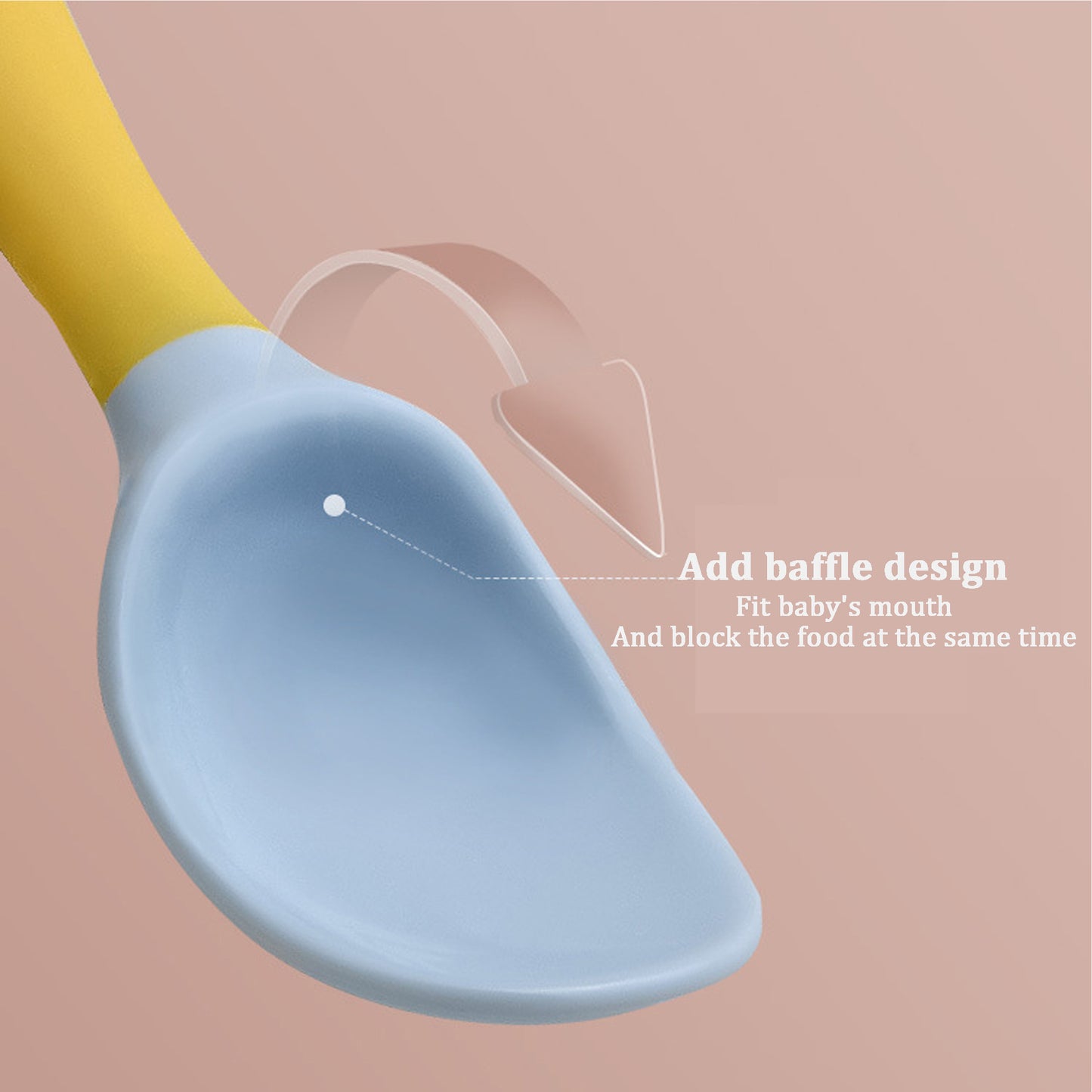 TinyBite | Silicone Baby Utensils Set | Bendable Design | Promotes Independent Eating | Soft Edges For Gentle Feeding -