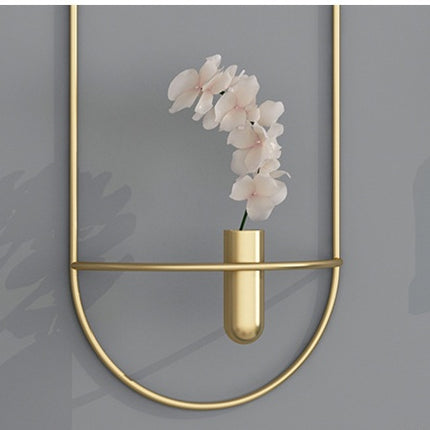 3D Metal Candle Holder Geometric Round Candlestick Wall Mounted Crafts Wedding Table Home Deco Party Festival Decoration Gifts