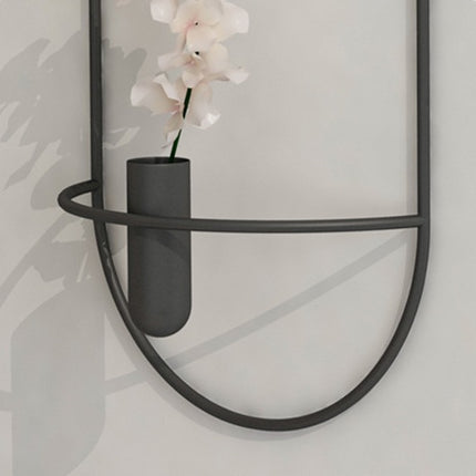 3D Metal Candle Holder Geometric Round Candlestick Wall Mounted Crafts Wedding Table Home Deco Party Festival Decoration Gifts