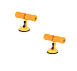 FitPulse | Sit Up Bar Trainer | Steel Spring and Foam | Tones Thighs and Core | Black | Desk Ready Portable -