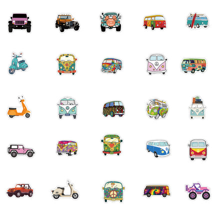Hip-Hop Style Outdoor Bus Bike Graffiti Stickers Luggage Laptop Waterproof Without Leaving Glue Stickers