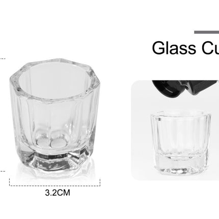 Nail Powder Acrylic System Kit Professional Nail Art Tool Set Contain Glass Cup Acrylic Liquid Extention Carving Manicure