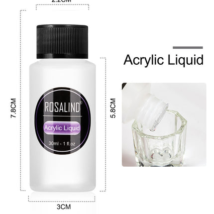 Nail Powder Acrylic System Kit Professional Nail Art Tool Set Contain Glass Cup Acrylic Liquid Extention Carving Manicure