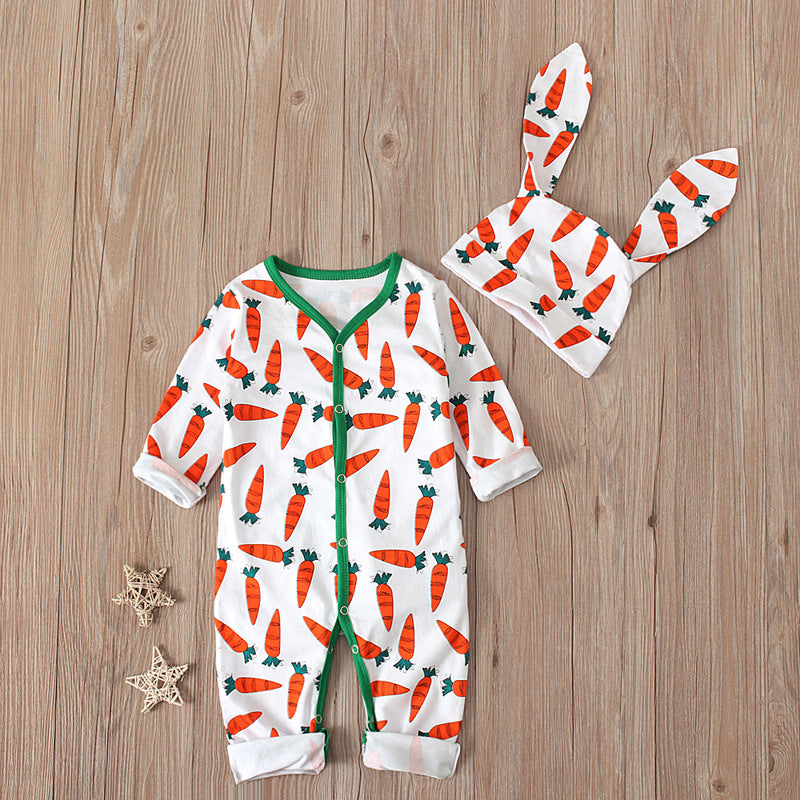 SunnyNest | Easter Jumpsuit Romper | Soft Cotton | Breathable | Color CC00379AS Sizes 70 80 90 100 | All Day Comfort -