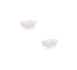 FreshSpace | Fridge Storage Rack | Hanging Drawer | Polypropylene Material | Clear | Space Saving Fridge Organizer -