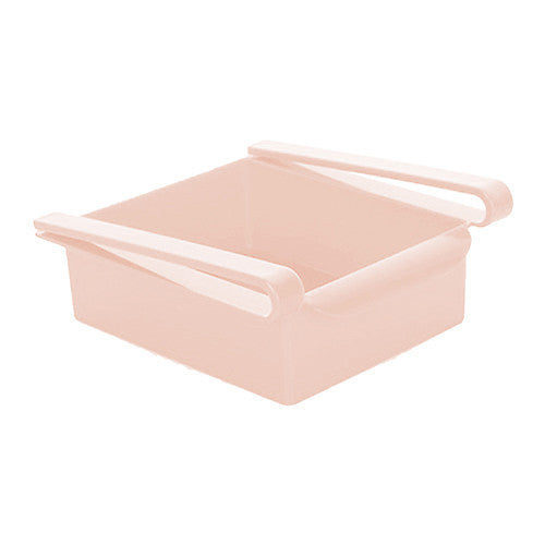 FreshSpace | Fridge Storage Rack | Hanging Drawer | Polypropylene Material | Clear | Space Saving Fridge Organizer -