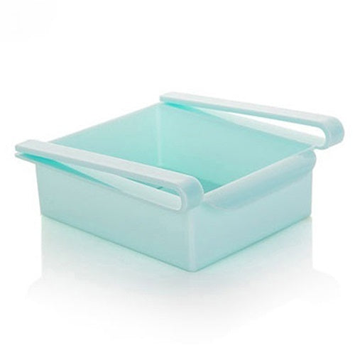 FreshSpace | Fridge Storage Rack | Hanging Drawer | Polypropylene Material | Clear | Space Saving Fridge Organizer -