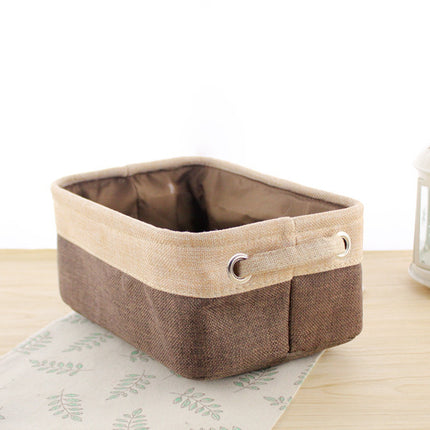 Nordic Fabric Storage Box Without Cover Imitation Cotton And Linen Folding Storage Box
