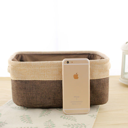 Nordic Fabric Storage Box Without Cover Imitation Cotton And Linen Folding Storage Box