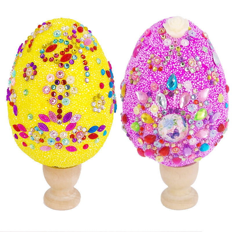 Creative | Easter Snow Mud Eggs Set | Painted Foam Eggs | Multi Color Styles | Pink Yellow Blue Purple | Fun Easter Craft -