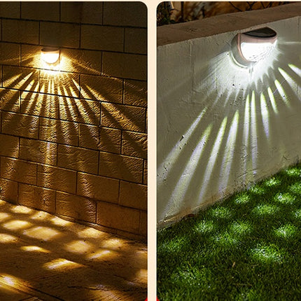 Led Solar Outdoor Garden Decoration New Stair Light Solar Light And Shadow Night Light Solar Wall Light