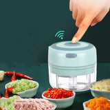 ChefEase | Mini Electric Garlic Chopper | USB Rechargeable | Effortless Garlic Masher | Sturdy Blades -