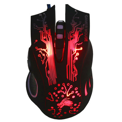 7-button Colorful Glowing USB Gaming Mouse