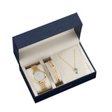 LuxeTime | Women Quartz Watch | Quartz Movement | Elegant Everyday Watch | Gold Dial 36mm | Gift Packaging -