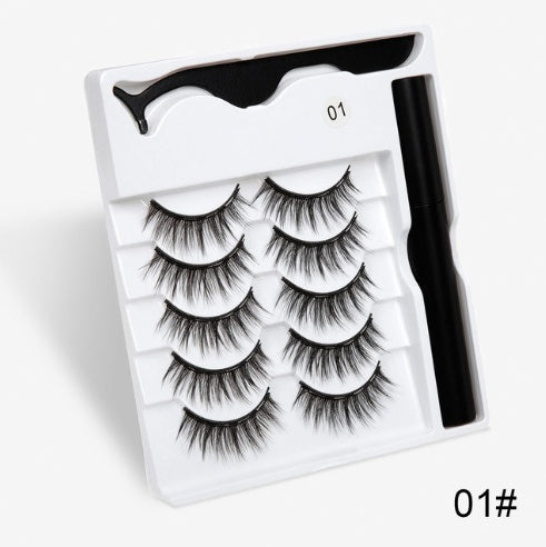 Magnetic False Eyelashes | Fashion Cotton Stem Lash Pair | Lightweight Chemical Fiber Lashes | Reusable Natural Look Magnetic Eyelash Set | Easy Wear & Comfortable Fit - Health & Beauty > Personal Care > Cosmetics > Makeup > Eye Makeup > False Eyelashes