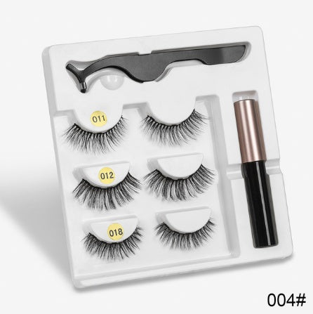 Magnetic False Eyelashes | Fashion Cotton Stem Lash Pair | Lightweight Chemical Fiber Lashes | Reusable Natural Look Magnetic Eyelash Set | Easy Wear & Comfortable Fit - Health & Beauty > Personal Care > Cosmetics > Makeup > Eye Makeup > False Eyelashes