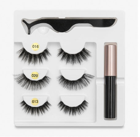Magnetic False Eyelashes | Fashion Cotton Stem Lash Pair | Lightweight Chemical Fiber Lashes | Reusable Natural Look Magnetic Eyelash Set | Easy Wear & Comfortable Fit - Health & Beauty > Personal Care > Cosmetics > Makeup > Eye Makeup > False Eyelashes