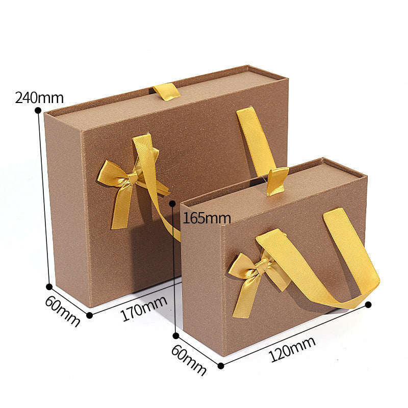 KnotBox | Gift Box | Knot Tie Design Drawer | Stylish Wedding Gift | Pink Black Cowhide | Customizable Drawer Styles -