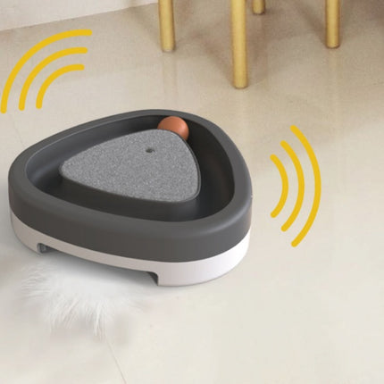 Pet Cat Self-hey Toy Smart Funny Cat Triangle Turntable Electric Toy Cat Scratcher