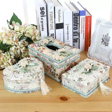 Jewelry Box, Earrings, Ring Storage Box, Tissue Box