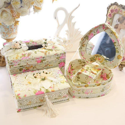 Jewelry Box, Earrings, Ring Storage Box, Tissue Box