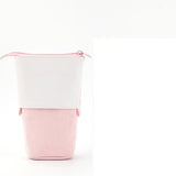 CozyCord | Corduroy Pencil Case | Corduroy And Polyurethane Leather | Retractable Design | Green | Compact Organizer -