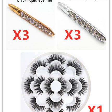 False Eyelashes Self-adhesive Eyeliner Multicolor