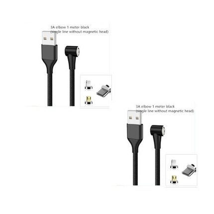Compatible with Apple , Magnetic USB Cable Fast Charging Micro USB Type C Data Wire Cord Magnet Charger Mobile Phone Cable