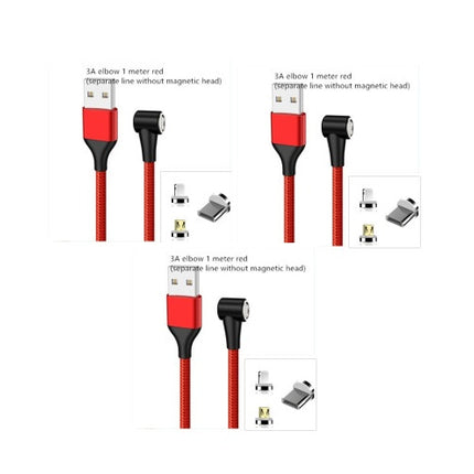 Compatible with Apple , Magnetic USB Cable Fast Charging Micro USB Type C Data Wire Cord Magnet Charger Mobile Phone Cable